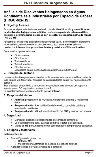 PNT Disolventes Halogenados