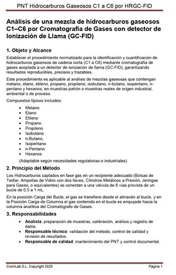 PNT Hidrocarburos C1-C6.